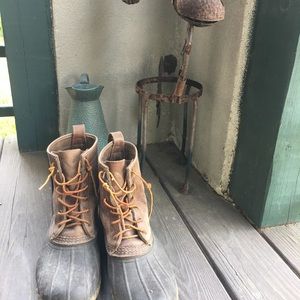 LL Bean leather duck boots